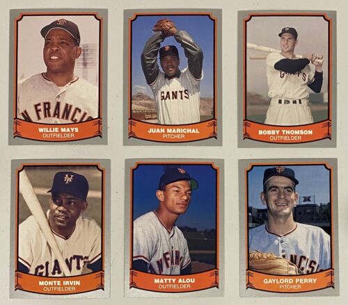 1989 Pacific Legend 6 Card Giant Greats Lot - Mays Marichal Thomson - MINT - Picture 1 of 13