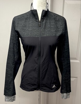 Adidas Supernova Jacket Windbreaker Running Full Zip Women s Size XS Black