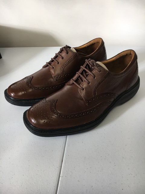 Dr Comfort Shoes 6 5 M Mens Chestnut Brown Wing Tip Diabetic Wide