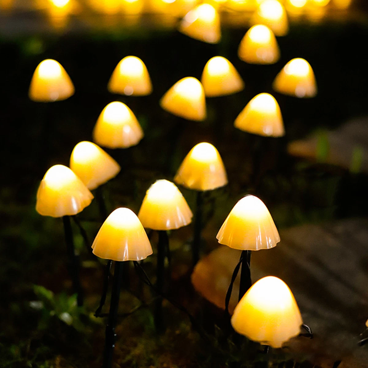 Warm solar path lights deals