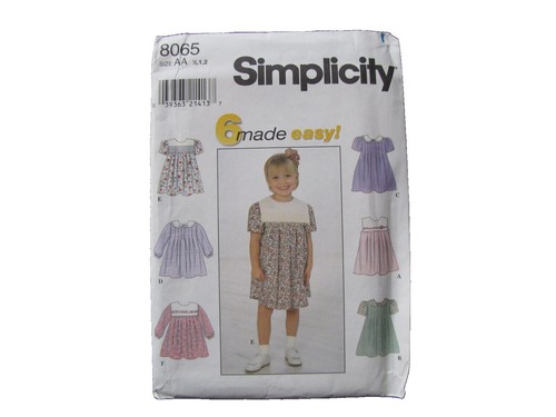 New Simplicity 7783 Baby Infants Top Apron or Sundress Pants