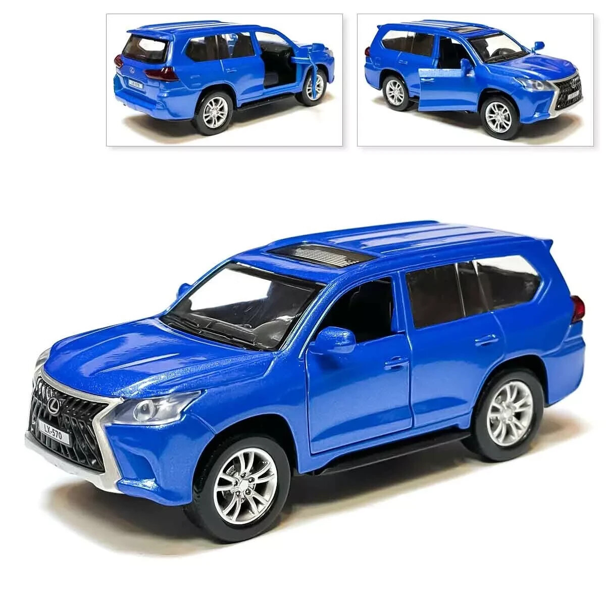 Lexus LX 570 ミニカー 1/43 ダークブルー Lexus LX570 Metal Model Diecast Car Scale, Collectible Toy Cars