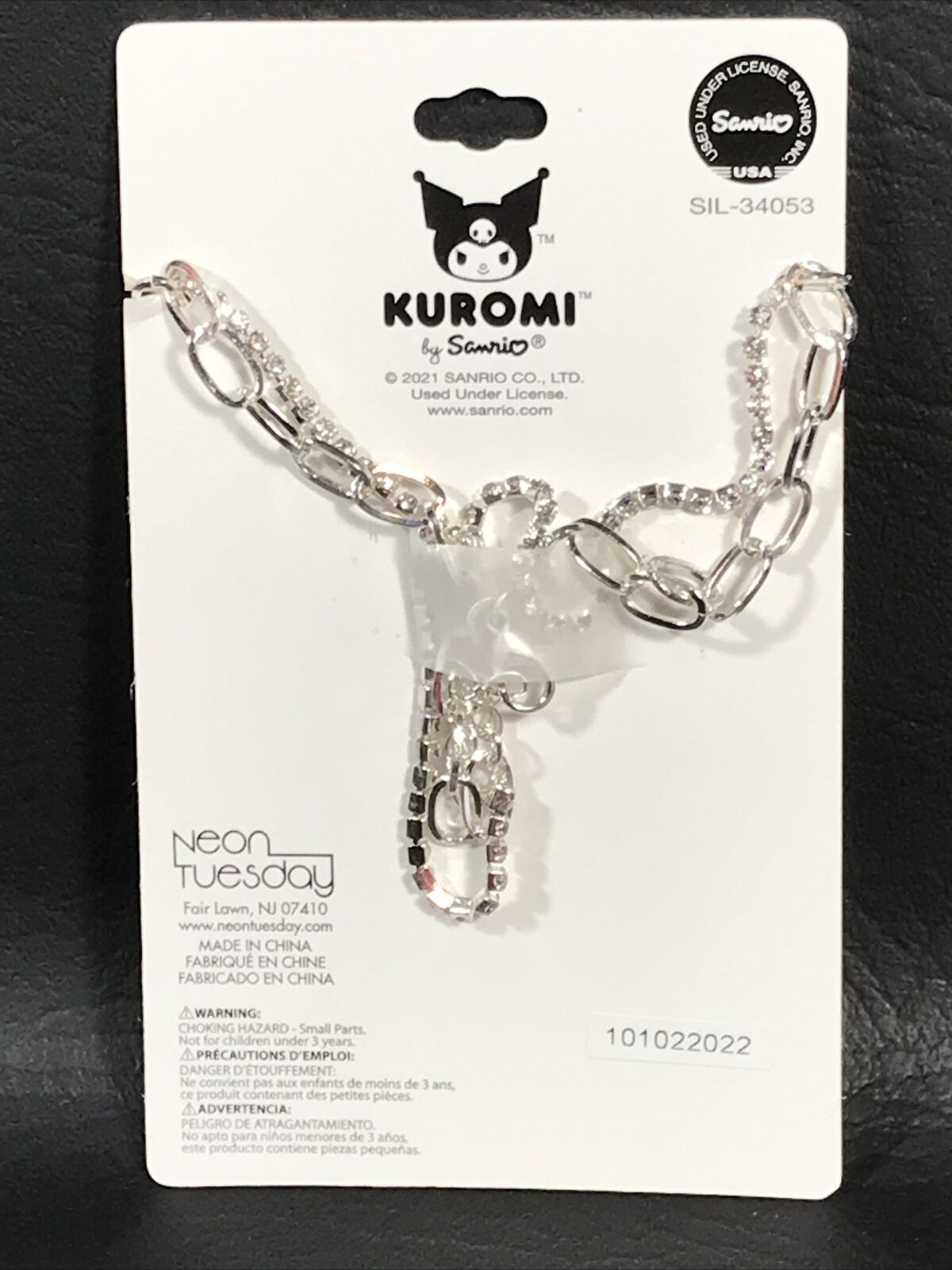 Kuromi Skull Barbed Wire Necklace Set