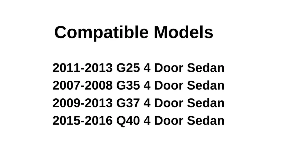 Fits Infiniti G35 G37 G25 Q40 4 Door Sedan Rear Window Back Glass Heated — 第 4/4 张图片