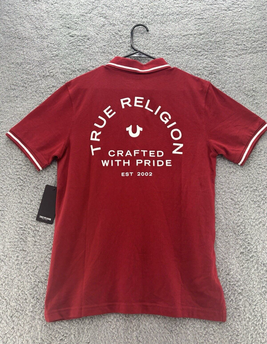True Religion Men's Red Polo Shirt 
