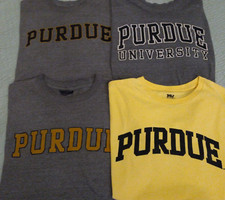 Lot of 4 Men's XL MV Sport Purdue University Collegiate T Shirts Nice Lot