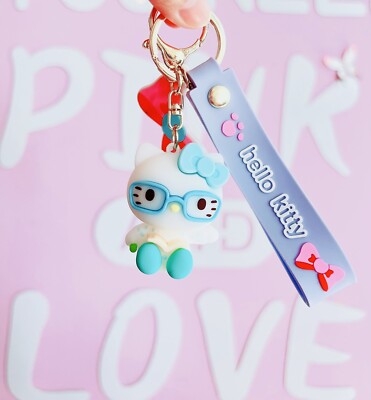 Hello Kitty (Buch lesen) Sanrio Schlüsselanhänger Schlüsselring Anhänger Tasche