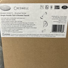 Premier Creswell Model 3558073 Brushed Nickel Single Handle Faucet