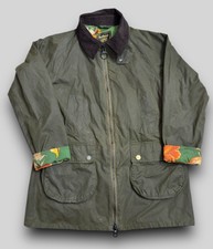 Barbour X House Of Hackney Lea Bridge Wax Jacket Ladies Uk 12 Olive
