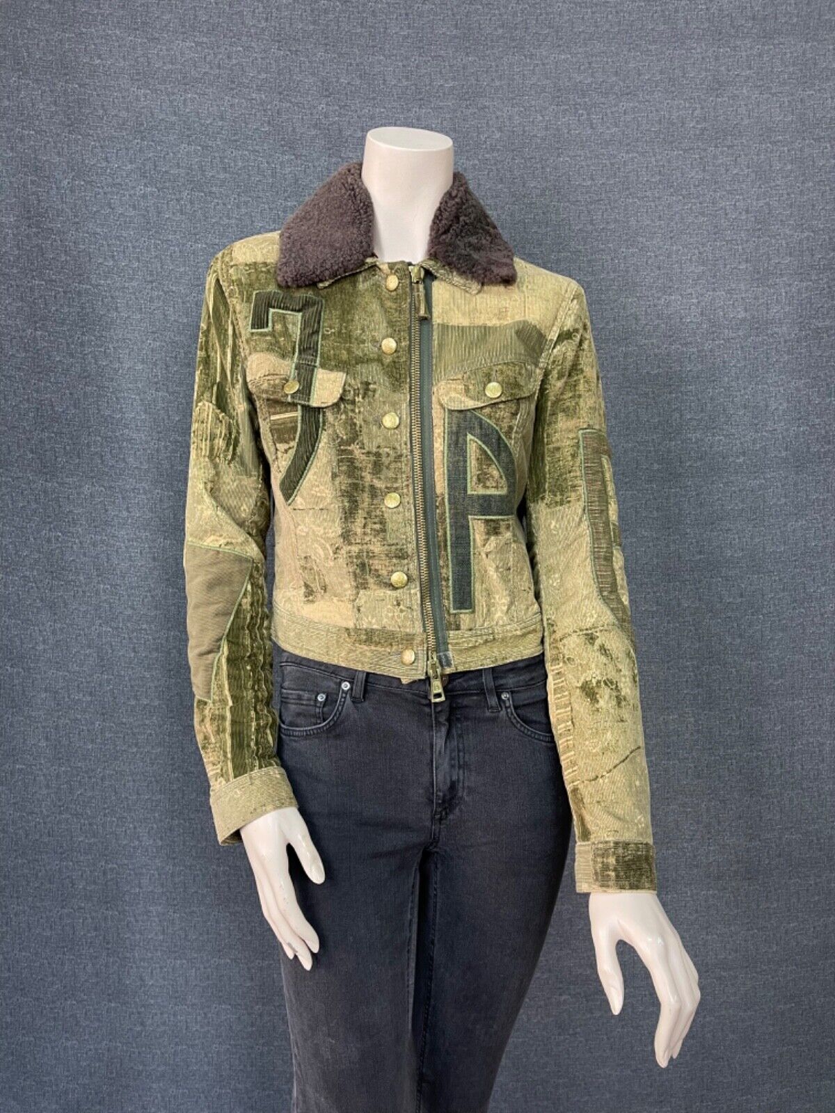 JEAN PAUL GAULTIER VINTAGE ARCHIVE CORDUROY PATCHWORK JACKET SS90