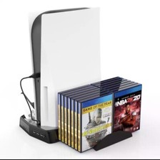 Ps5 multi-function charging cooling fan base With Game Disc storage