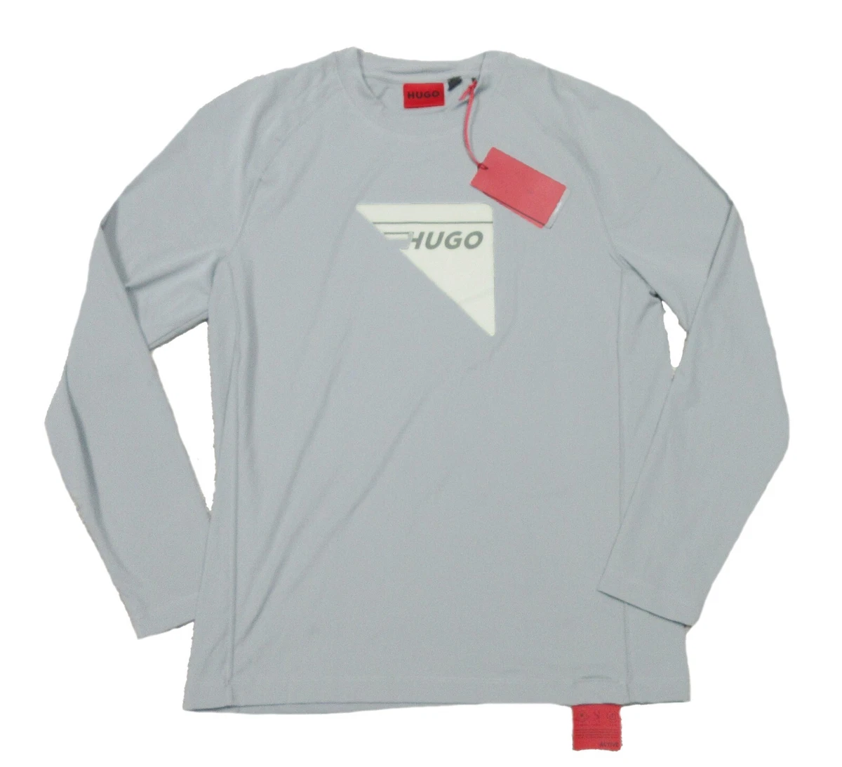 Hugo Hugo Boss Men s Gray Dotivation Performance Graphic Long
