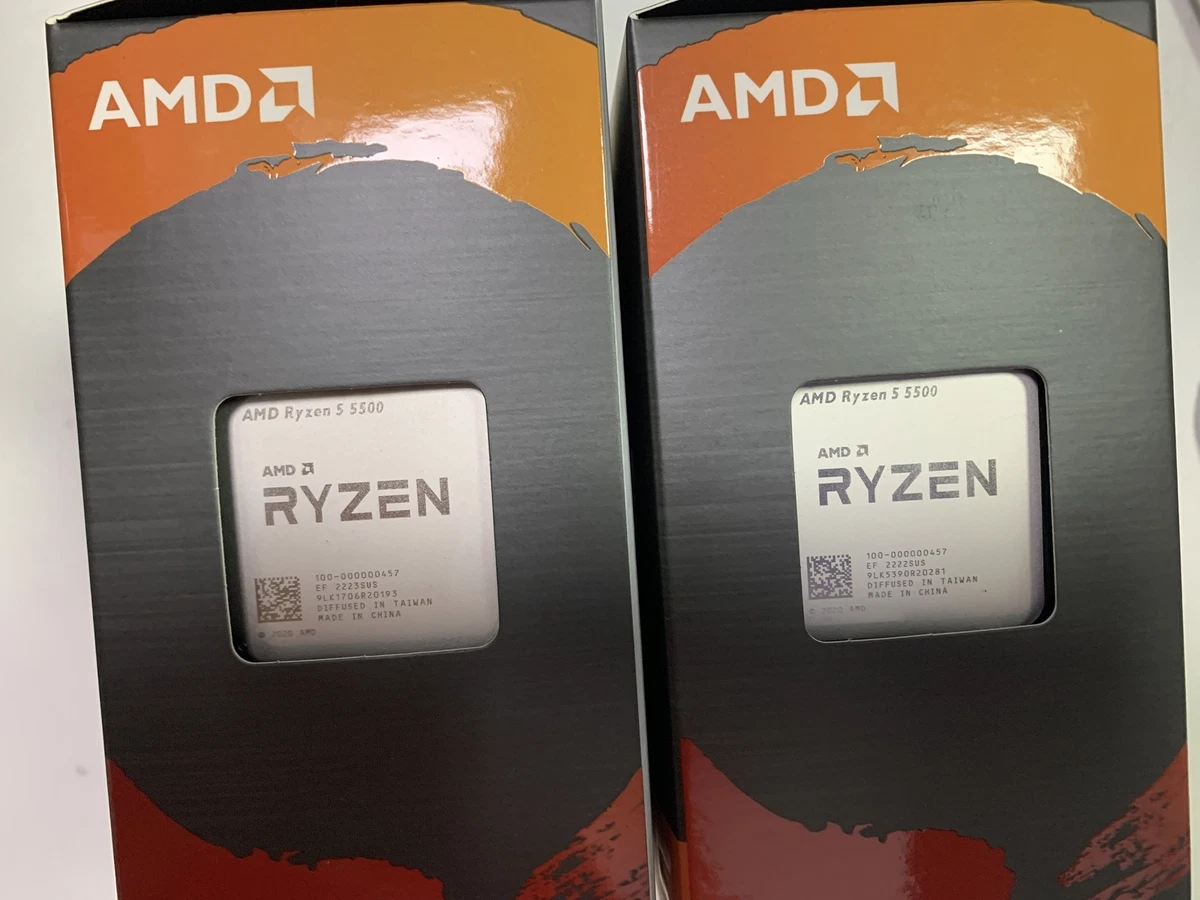 AMD Ryzen 5 5500 6-Core 3.6GHz Socket AM4 65W CPU Desktop Processor