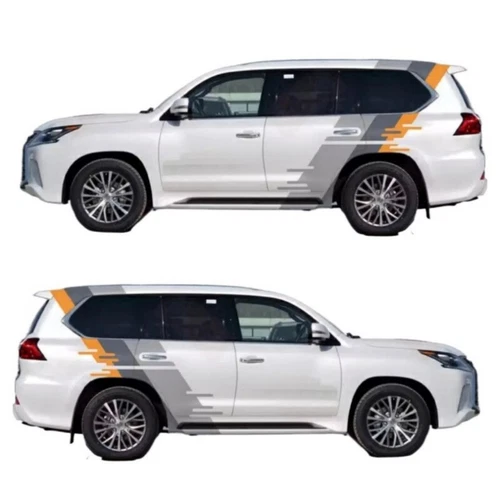 FOR LEXUS GX400 LX570 Racing Sport Sticker Graphic Side Door Stripe Decal Kit - Picture 8 of 22