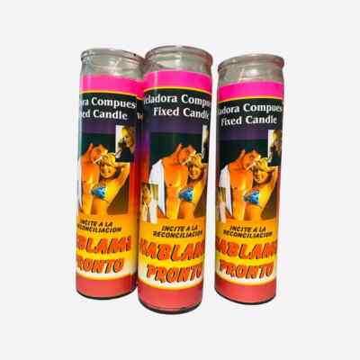 3x Set,Hablame Pronto Veladora Preparada Para Reconciliacion,Call me Soon candle