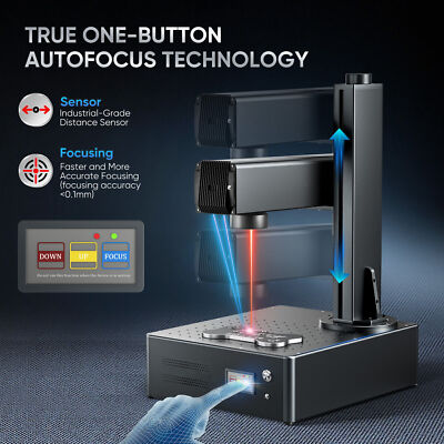 Monport 60W 6.9'' x 6.9'' Autofocus MOPA Fiber Laser Engraver Marking Machine