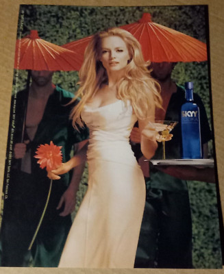 2005 print ad - Skyy Vodka - sexy redhead Girl - #3 ENTOURAGE - advertising page
