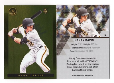 HENRY DAVIS 2021 SUPER GLOW FIRST EVER GOLD FOIL PARALLEL 35