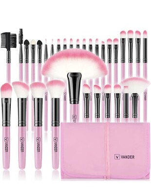 32 Professional Makeup Brush Set Conjunto De Pinceles Para