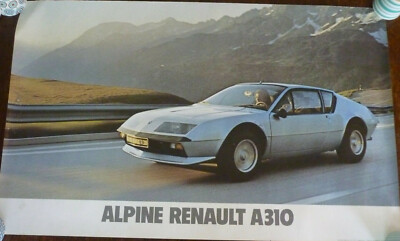 Alpine Renault A310 original official showroom poster affiche automobile
