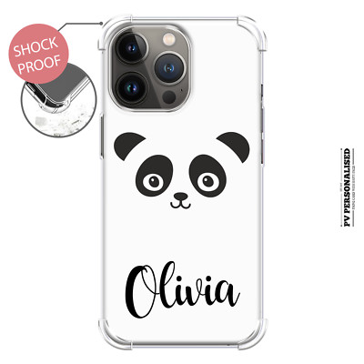 Personalisierte Handyhülle Name Stoßfest Cover für iPhone 15/14/13/12/11 Geschenk Kind