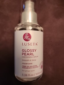 New! Luseta Glossy Pearl Hair Shining Serum Full Size 3.38 oz. Color Safe