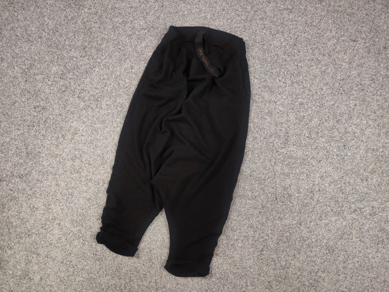 Forme D'expression 33204322896 Design Black Lana Wool Harem sarouel Pants