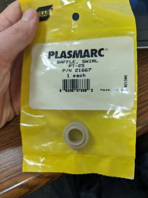 ESAB  Model 21667 Swirl Baffle For Plasmarc  PT-25 Plasma Torch