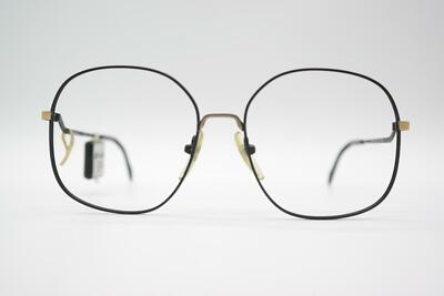 Lunettes Vintage GP Senta En Or Et Noir - Monture Ovale Titane/métal, Fabriquée En Autriche, NOS