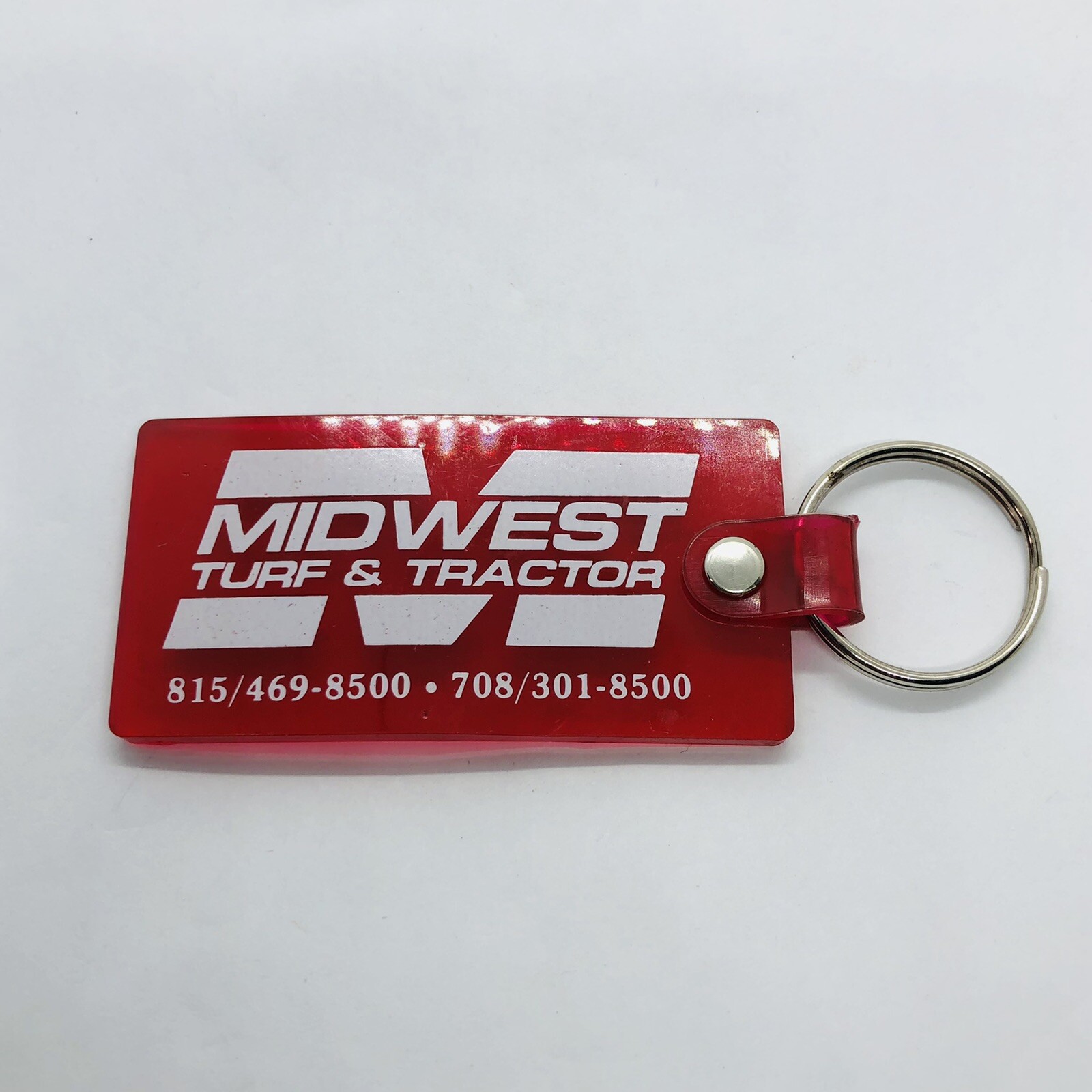 Midwest Turf & Tractor Frankfort IL Rubber Promo Keychain  