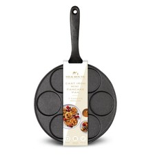 Mini Pancake Cast Iron Pan 7 Moulds by Silk Route Home