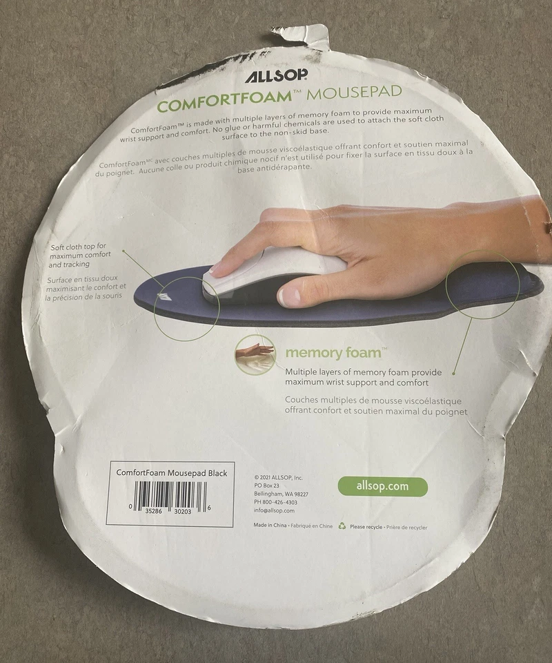 Allsop Comfort Foam Black Mousepad Brand New - Image 3 of 4