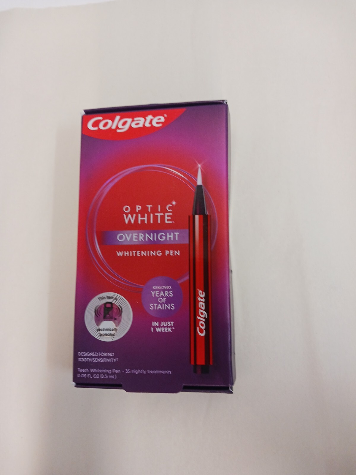 Colgate OPTIC WHITEOVERNIGHTTeeth Whitening Pen eBay