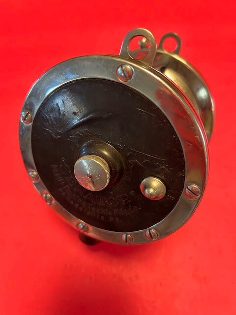 VINTAGE PENN SENATOR 114 6/0 TROLLING FISHING REEL WITH BRAID