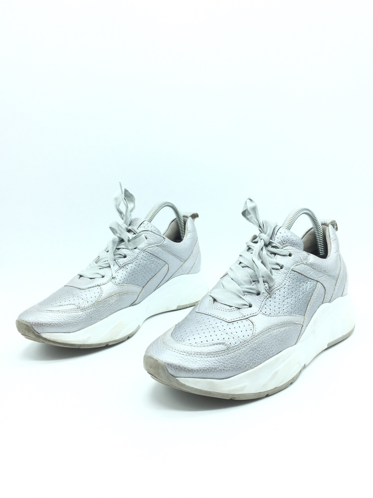 KENNEL & SCHMENGER Zapatos De Cuero Silver Para Mujeres T.40 US.8 UK.6,5