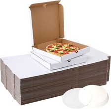 50 Pack 10-Inch Pizza Boxes Durable corrugated cardboard containers 10 x 10 x2