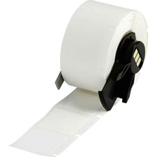 Brady M6-19-498 Wraparound Label, White, Vinyl, 1 In W