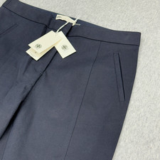 Tory Burch Vanner Pants Dark Blue Navy Straight Women's Size 6 New