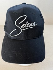 Selena Script Snap Back Baseball Cap Hat Latin Music Official Merchandise Black