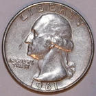 1961-D Washington Quarter - Extra Fine - #2573EA