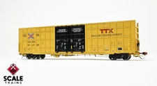 SCALETRAINS HO Trinity 60' 7500 Boxcar (XRH61B) TTX / Conspicuity Stripes / TBOX