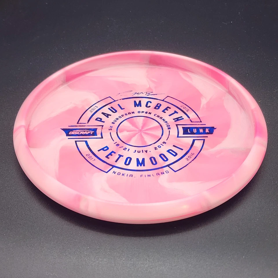 Discraft ESP Luna 173-4g Swirl Petomoodi McBeth 2019 Euro Open Unique Misprint - Image 4 of 4