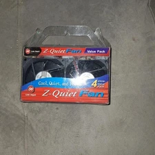 Link Depot Z-Quiet Fan - FAN-80-BK 80MM Case Fan 4-pack BRAND NEW, Cool, & Quiet