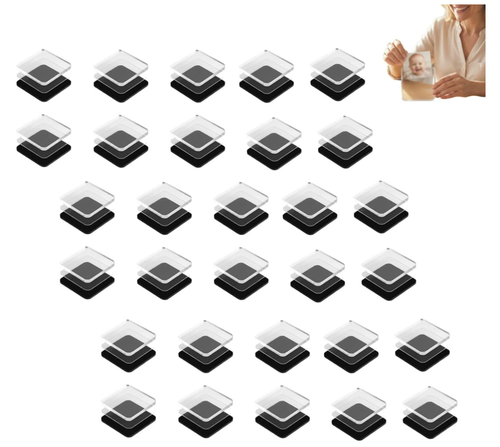 DIY Acrylic Fridge Magnets Kit with Adhesive Backing, Square Magnetic Frames - Bild 1 von 9