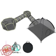 Wilwolfer 5-in-1 Cat Enclosure Tent Tunnel Portable Pet Playpen