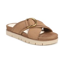 Women's Sam and Libby Ander Slide Footbed Sandals Cyprus Tan