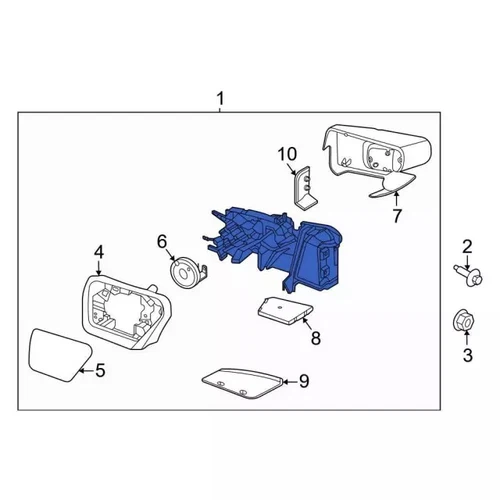 Genuine Ford Mirror Assembly ML3Z17683TA