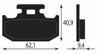 BremsbelÄGe Hinten Kawasaki KLX 250 1993 1994 1995 1996 1997
