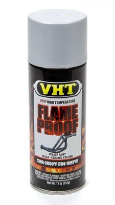VHT Flameproof Coating Flat Silver 11 oz Aerosol - High Temp Ceramic - 2 PACK