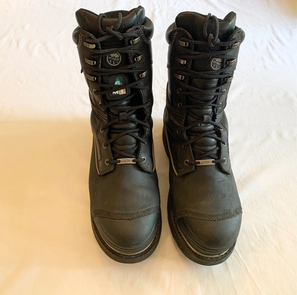 Pre-Owned Men\'s Timberland Black Leather Earthkeeper Shoes/Boots, Size 8.5 Timberland Earthkeepers Rugged 6 Waterproof Boots in Black  main image 4